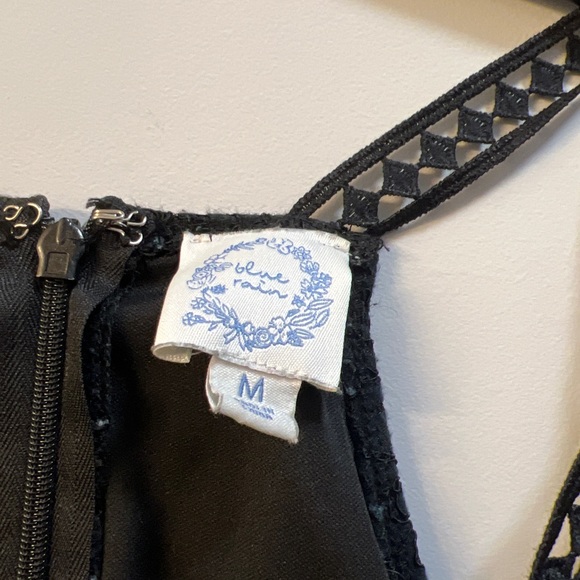 Black Mini Lace Dress - Picture 2 of 5